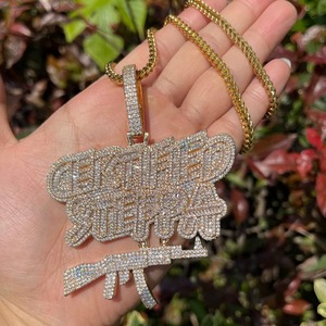 จี้เพชรโมอิสซาไนต์แบบ Iced Out เงินแท้ 925 สไตล์ฮิปฮอป เครื่องประดับแฟชั่นผู้ชาย จี้แร็ปเปอร์สุดหรู จี้รูปปืน - Product Image 6