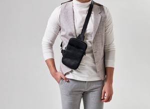 Handmade Genuine Leather Crossbody Sling <b>Bag</b> Personalized Vintage Style Chest <b>Bag</b> for <b>Men</b> High Quality LCB-0016 - Product Image 2