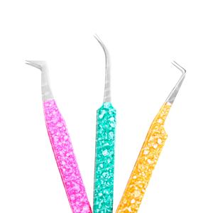 Pinzas para Extensión de Pestañas de Acero Inoxidable Japonés de Marca Personalizada, Antiestáticas, con un Increíble Diseño de Punta Puntiaguda - Product Image 1