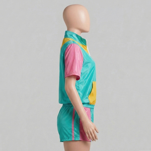 Ensemble 2 pièces pour femme, style streetwear, en molleton de coton uni, écologique, séchage rapide, collection hiver 2026 - Product Image 2