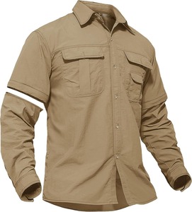 Camisa de Pesca PFG para Hombre, Manga Larga, Protección Solar UPF 50, Impermeable, Transpirable, Estampada, Poliéster y Spandex, 180g, Sólida - Product Image 1