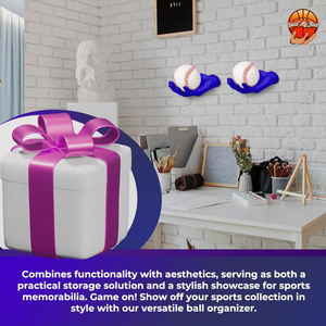 Support mural universel de haute qualité pour ballons, support de rangement pour ballons, gain de place, petit modèle en polypropylène, garantie 1 an - Product Image 4