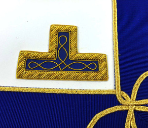 Provincial Craft <b>Apron</b> <b>White</b> & Royal Blue Masonic Regalia Freemason Lodge Ceremonial Premium Fraternal Wear - Product Image 4