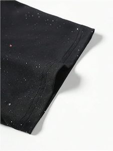 Camiseta al por mayor con pedrería en toda la prenda para hombre, ropa urbana de lujo, camiseta con logo de cristal para hombre, fabricante OEM - Product Image 4