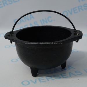 Caldero de Hierro Fundido Tradicional Hecho a Mano con Asa para Rituales, Decoración, Quemar Incienso, Meditación y Exhibición Decorativa de Mesa - Product Image 2