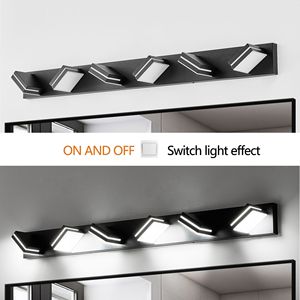 Applique da Parete a 6 Luci LED dal Design Moderno e Minimalista, Efficiente dal Punto di Vista Energetico, Nera, per Specchio da Bagno - Product Image 3