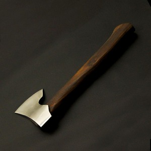 Hacha Vikinga Forjada a Mano de Acero con Alto Contenido de Carbono, Mango de Madera de Palisandro, Funda de Cuero, 24 Pulgadas de Longitud Total, para Bricolaje, Camping, Supervivencia y Corte de Leña - Product Image 2