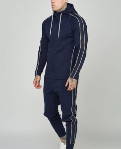 Chándal de poliéster para hombre, conjunto de chándal personalizado para correr, chándal para correr, conjunto de pantalones de chándal y Sudadera con capucha de algodón transpirable para hombre - Product Image 6