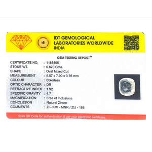 Zircón Blanco de 3.35 Quilates, Gema Suelta para Joyería Fina - Product Image 4