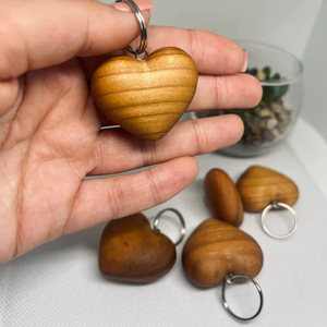 Tradebyd Natural Wooden Keychains Stylish Durable <b>Key</b> Ring for Everyday Use and Gifting - Product Image 1