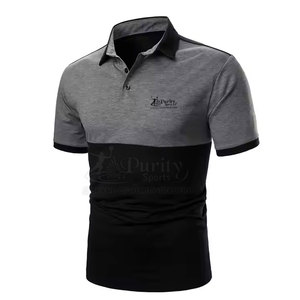 Polos pour hommes de haute qualité, couleur personnalisée, coupe ajustée, polos pour hommes avec logo personnalisé - Product Image 2