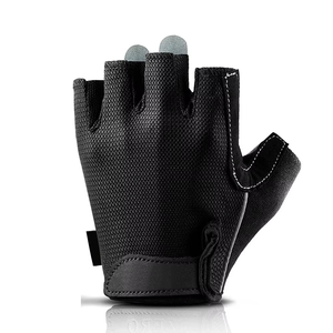 Pakistan Manufacture High Quality Non-Slip Racing Cycling Gloves Polyurethane Hook Loop Closure Custom Half-Finger Unisex - Product Image 3