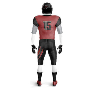 Ensemble d'uniformes de football personnalisés en maille respirante avec impression par sublimation, broderie et maillot rembourré pour joueur, disponible en grandes tailles - Product Image 6