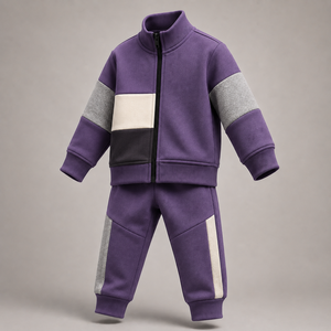 Conjunto Deportivo de Invierno Unisex Ecológico para Maternidad con Capucha y Estampado |   Conjunto Deportivo de Color Puro para Hombre y Mujer - Product Image 1