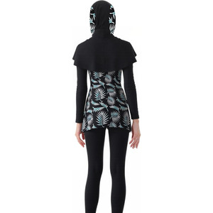 Conjunto Burkini de 2 Piezas para Mujer, Estampado, Hecho a Medida, de Alta Calidad, Secado Rápido, Transpirable, Material Spandex/Poliéster, Corte Alto Frontal, 2026 - Product Image 2