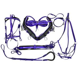 Horse PVC <b>Harness</b> Set Quick Hitch Safe Racing and Riding <b>Leather</b> Made Smart Horse <b>Harness</b> Set for Ultimate Comfortable - Product Image 1