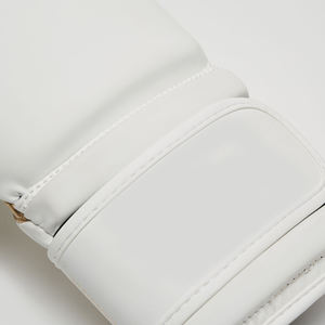 Guantes de boxeo profesionales de cuero vacuno con cordones, acolchado grueso de 4 capas, protección completa para los dedos y absorción de la humedad. - Product Image 5