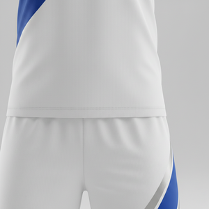 ชุดฟุตบอลแบบยูนิเซ็กซ์พร้อมกางเกงขาสั้น ชุดออกกำลังกายสองชิ้นคุณภาพพรีเมียม ชุดฝึกซ้อมฟุตบอล แห้งเร็ว ชุดกีฬา รับผลิตตามแบบ OEM - Product Image 6