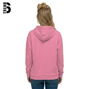 Sudadera con Capucha Rosa de Punto para Mujer con Estampado de Personaje 'Hot Girl' en la Parte Delantera, Sudadera Informal de Manga Larga de Algodón para Invierno - Product Image 2