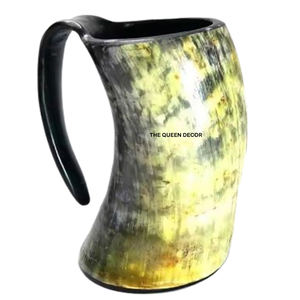Taza de cerveza auténtica inspirada en los vikingos, diseño lavable, tamaño grande, taza para beber de cuerno de búfalo para fiestas y celebraciones - Product Image 4