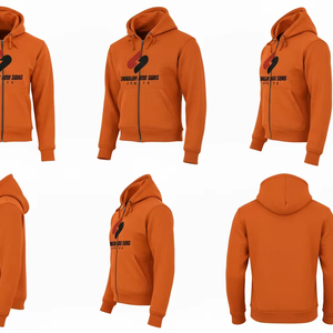 Sweat-shirt à capuche zippé pour homme de haute qualité, vêtements de sport personnalisés, respirant, décontracté, vente en gros - Product Image 3