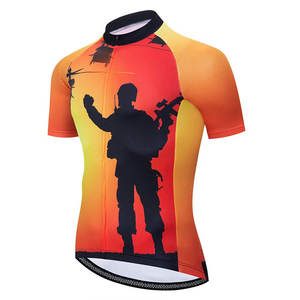 Jersey de Ciclismo Personalizado, Ligero, Antibacterial, Ecológico, de Spandex/Poliéster, Transpirable, de Secado Rápido, que Absorbe la Humedad - Product Image 1