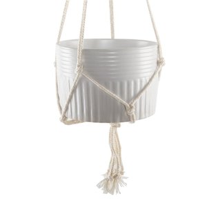 Contemporary Metal Hanging Planter with Elegant Botanical <b>Frame</b> for Luxury Garden and Interior Decoration - Product Image 5