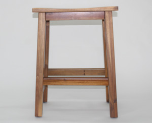 Solid Wood Rustic <b>Antique</b> Bar <b>Stool</b> OEM-Durable & Eco-Friendly for Apartment Hotel Villa Use - Product Image 1