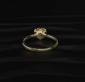 Anillo de compromiso de plata de ley con diamantes para mujer, anillo de promesa de lujo con incrustaciones de diamantes, disponible al mejor precio. - Product Image 3