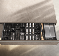 Ensemble d'armoires de cuisine autoportantes modernes de style européen de luxe, sans cadre, en MDF écologique, personnalisé par JY Project, vente en gros