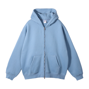 Nouveau sweat-shirt à capuche oversize blanc en molleton, décontracté, couleur unie, coupe ample, pour l'hiver, 100% coton brodé - Product Image 4