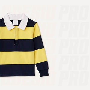 OEM ODM Custom Collar 100% Cotton Polo Shirts With Printed Logo Long Sleeve <b>Jumper</b> Striped Knitted Rugby Polo Shirt for Men - Product Image 6