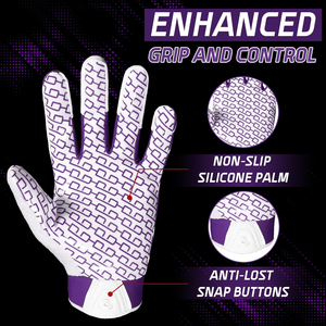 ถุงมือรับบอลอเมริกันฟุตบอล Pro Grip คุณภาพสูง ฝ่ามือเหนียวแน่น สีและโลโก้ปรับแต่งได้ น้ำหนักเบา - Product Image 3