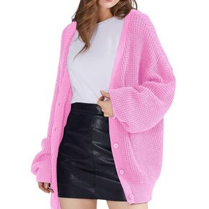 Custom Vintage Women <b>Cardigan</b> Cable Knit Texture Single Breasted Button Front V-Neck Classic Fall Trench Coats Warm <b>Cardigans</b> - Product Image 5