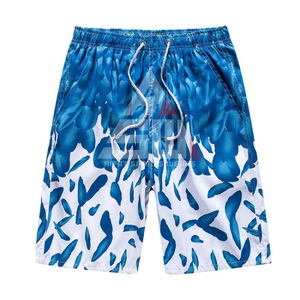 Shorts de plage brillants pour hommes 100% coton, taille élastique, légers, respirants, séchage rapide, écologiques, coupe ample, décontractés - Product Image 5