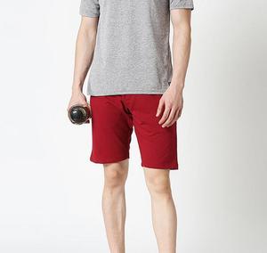 Pantalones Cortos Bermuda de Algodón de Color Sólido para Hombre, Cintura con Cordón, Estilo Casual, Largo Medio, Tejido Transpirable, Bolsillos Delanteros, Cierre Rápido - Product Image 4