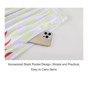 Pantalones Cortos Casuales de Poliéster para Hombre, Cintura Media, Tejido de Malla Resistente, Cierre con Cordón, Diseño Simple y Elegante, Secado Rápido, Transpirables - Product Image 4