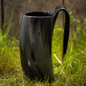 Mug à boire en corne de buffle artisanal de haute qualité, respectueux de l'environnement, style viking / Verre à bière en corne de vache FAIZA CRAFT à bas prix - Product Image 3