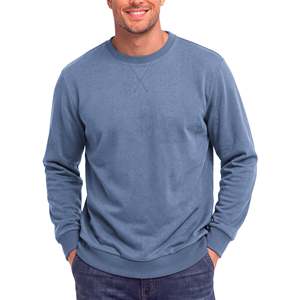 Sudadera de Hombre de Pana Gruesa con Cuello en V, Lana/Viscosa, con Bolsillo, de Secado Rápido, Suave, Corte Regular, para Invierno, Estilo Casual - Product Image 3