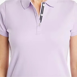 Camiseta Polo para Mujer en Color Lila, Tendencia del Mercado, Logotipo Personalizado, Camiseta Polo Informal, Venta al por Mayor - Product Image 5