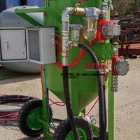 Mini sablage mobile/réservoir de sablage/pot de sablage à air comprimé