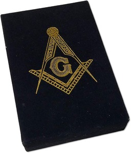 Ensemble d'outils maçonniques - Kit d'outils de franc-maçon avec équerre, compas, maillet, règle, burin, truelle et bâton de diacre - Product Image 5