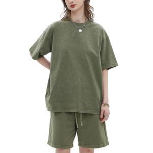 T-shirt oversize vintage noir tricoté, délavé et vieilli, pour femme, personnalisable, style streetwear décontracté, université, neige - Product Image 2