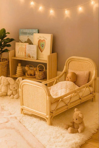 Cama de ratán de diseño elegante para niños, hecha en Vietnam con precio de mayoreo, OEM, ODM, color personalizado, fabricada en Vietnam. - Product Image 3