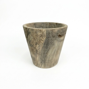 Vase de sol en bois rustique vintage écologique fait main 50 cm cube, design personnalisable pour la décoration de la maison et du jardin - Product Image 1