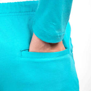 Pantalon de survêtement décontracté pour homme, taille haute, longueur intégrale, 100% coton peigné, fermeture éclair foncée, style urbain, couleurs personnalisables - Product Image 4