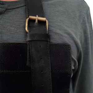 Tablier de pâtissier pliable en cuir véritable de luxe - Résistant à la farine, qualité professionnelle, équipement de cuisine durable LPN-0320 - Product Image 3