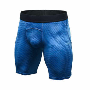 Pantalones Cortos de Compresión para Hombre, Diseño Sólido, Cintura Elástica de Altura Media, Deportivos, Tejidos, Transpirables, Ecológicos, de Poliéster de 220g - Product Image 4