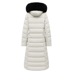 Manteau d'hiver long imperméable pour femme, veste épaisse en duvet alternatif, parka matelassée chaude et isolée avec capuche, coupe-vent et résistante au froid - Product Image 2