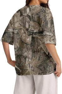 เสื้อยืดแขนสั้นผู้ชายทรงโอเวอร์ไซส์ สีเทา ลายพิมพ์นามธรรม ผ้าถักโพลีเอสเตอร์ สไตล์ลำลอง คอกลม - Product Image 3